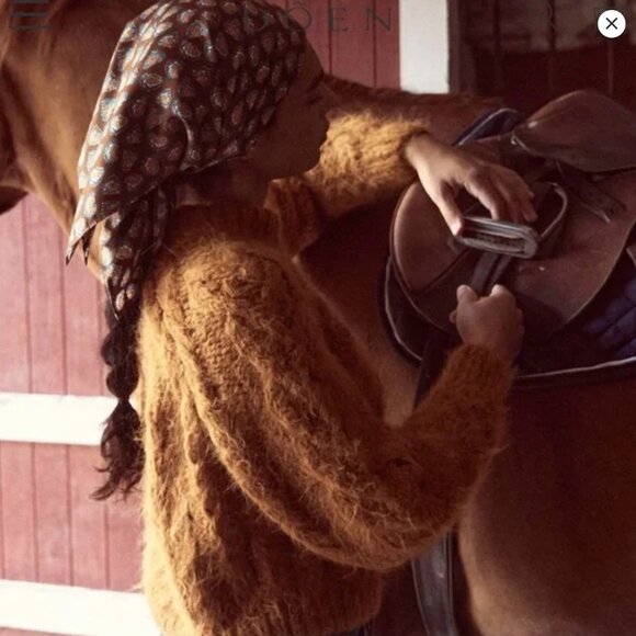 Doen Anika Sweater S in Bright Pumpkin - Picture 4 of 8